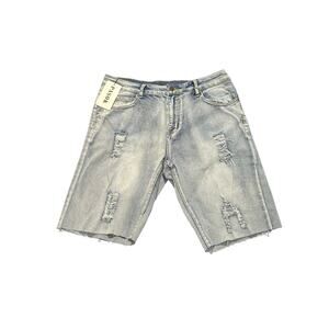 NWT Pasok Men's Jean Cutoff Shorts Size 34